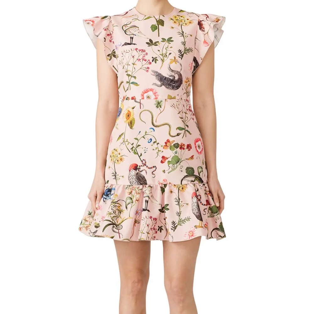 Red Valentino Reptiles and Birds Dress